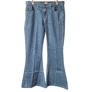 Madcap England Flare Jeans‎ Retro 70s Bell Bottom Blue Denim 31x32 Y2K Mod